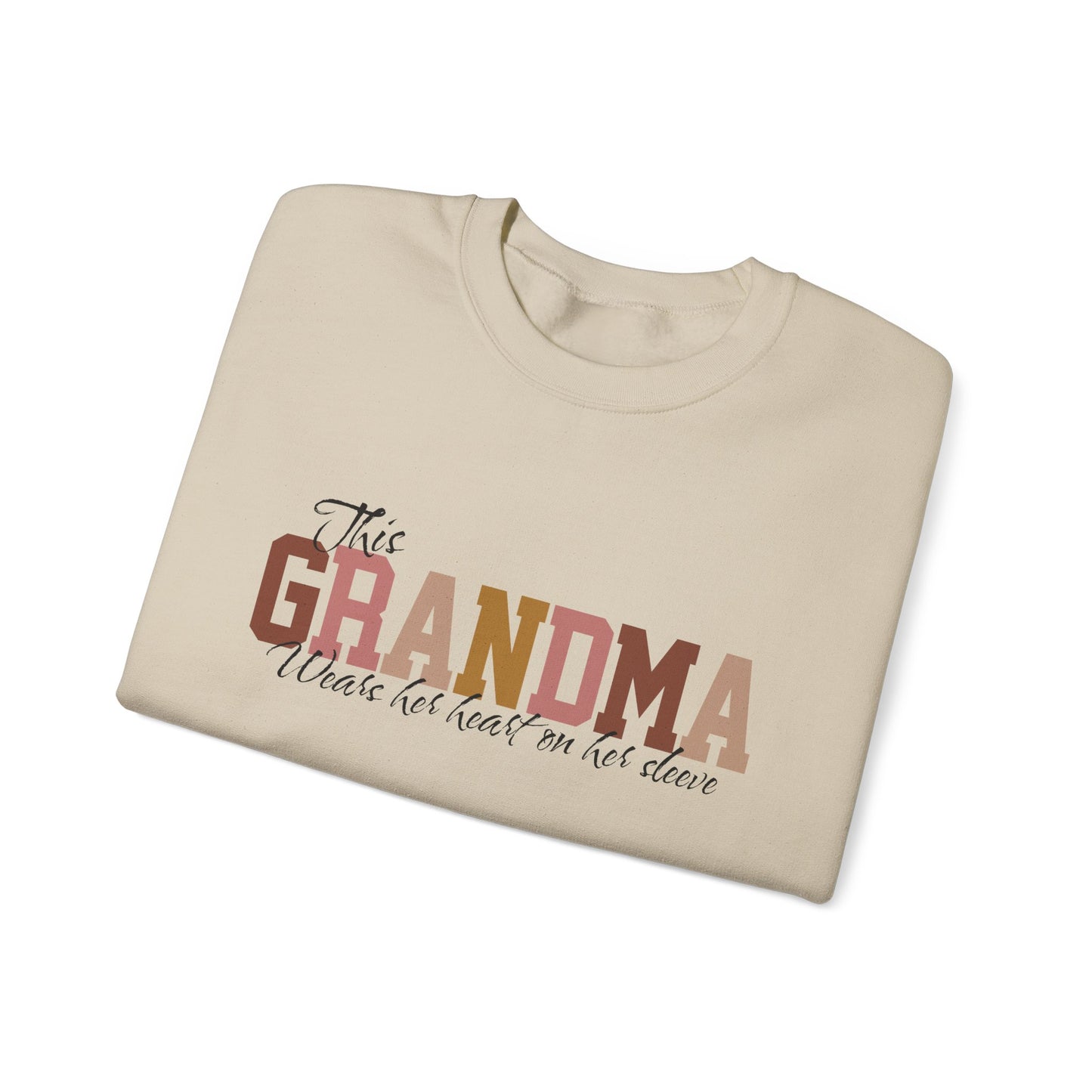 GRANDMA Personalized Grandchildren Names Sleeve Sweatshirt