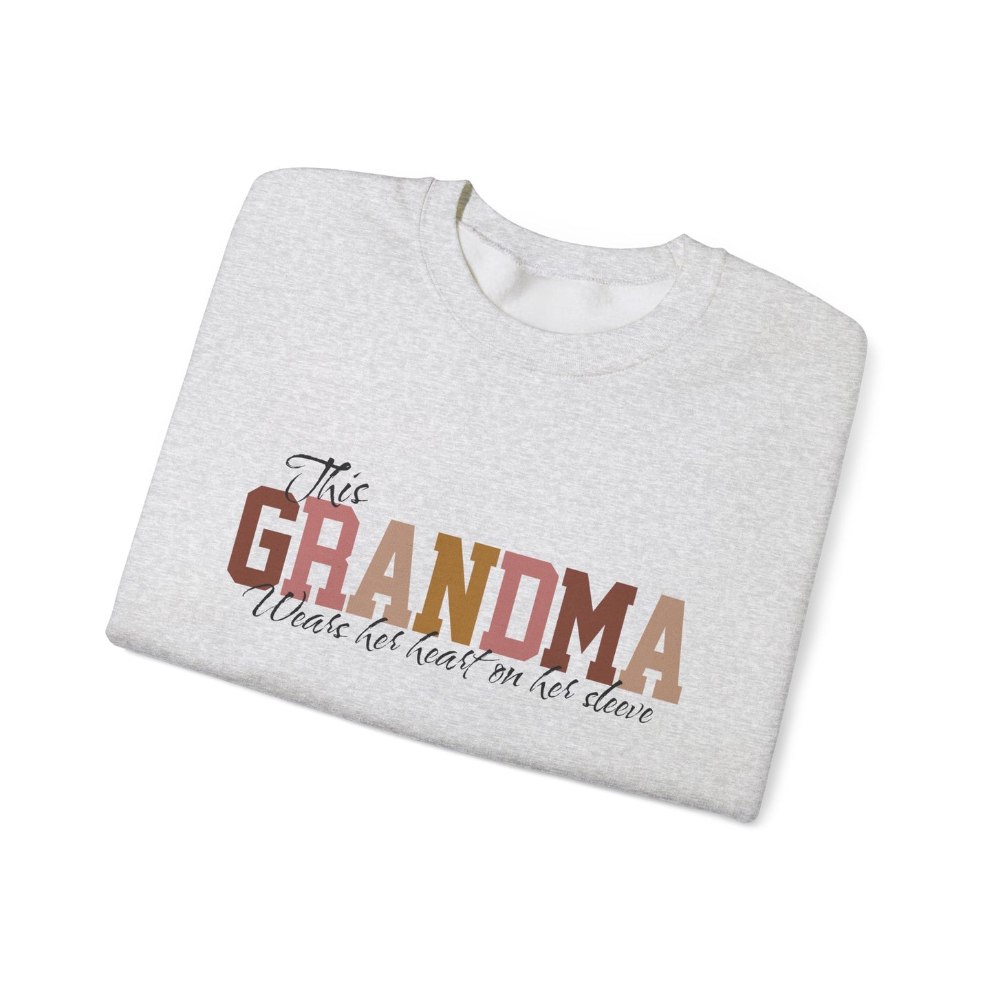 GRANDMA Personalized Grandchildren Names Sleeve Sweatshirt
