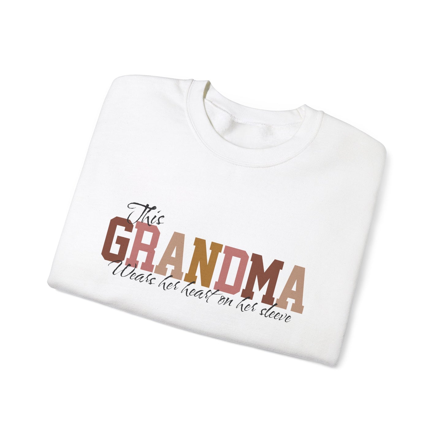 GRANDMA Personalized Grandchildren Names Sleeve Sweatshirt