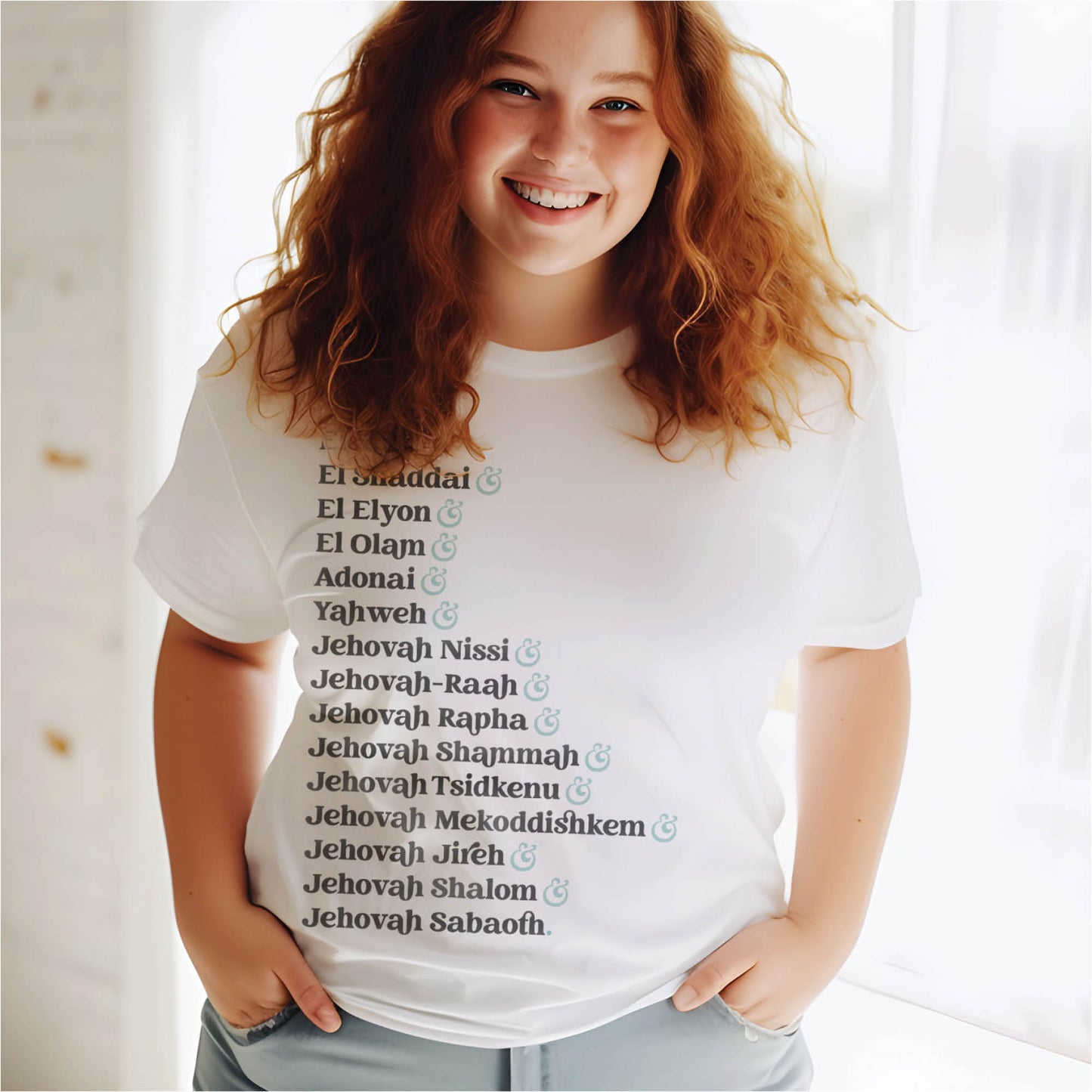 Names of God Ampersand List Christian Unisex T-Shirt