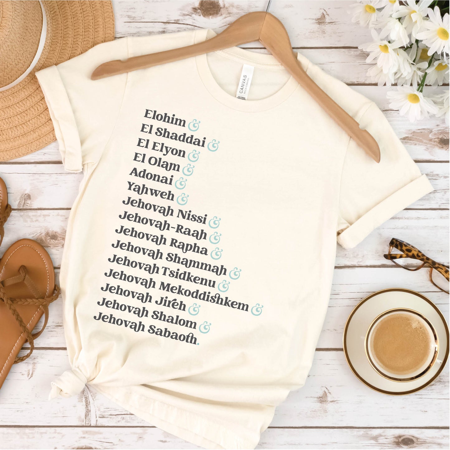 Names of God Ampersand List Christian Unisex T-Shirt