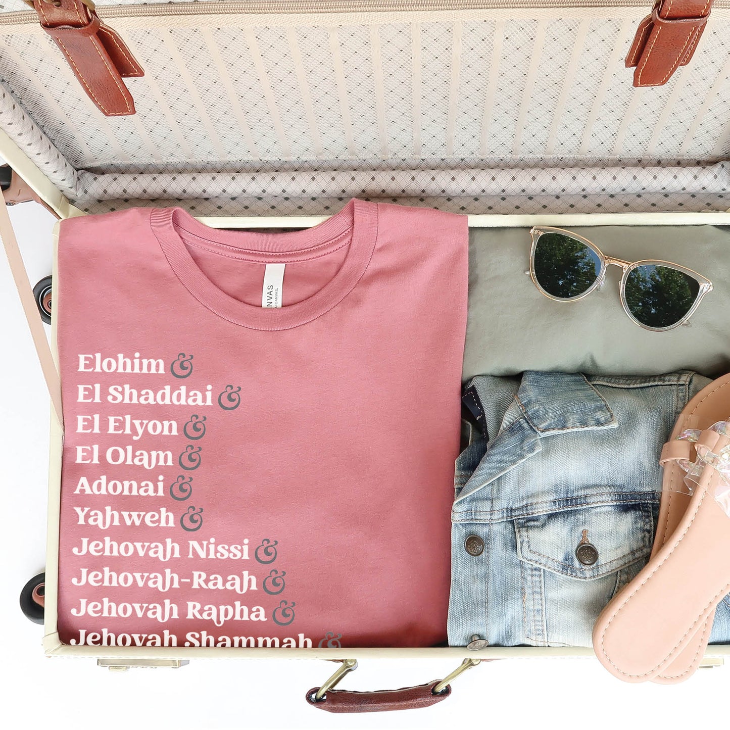 Names of God Ampersand List Christian Unisex T-Shirt