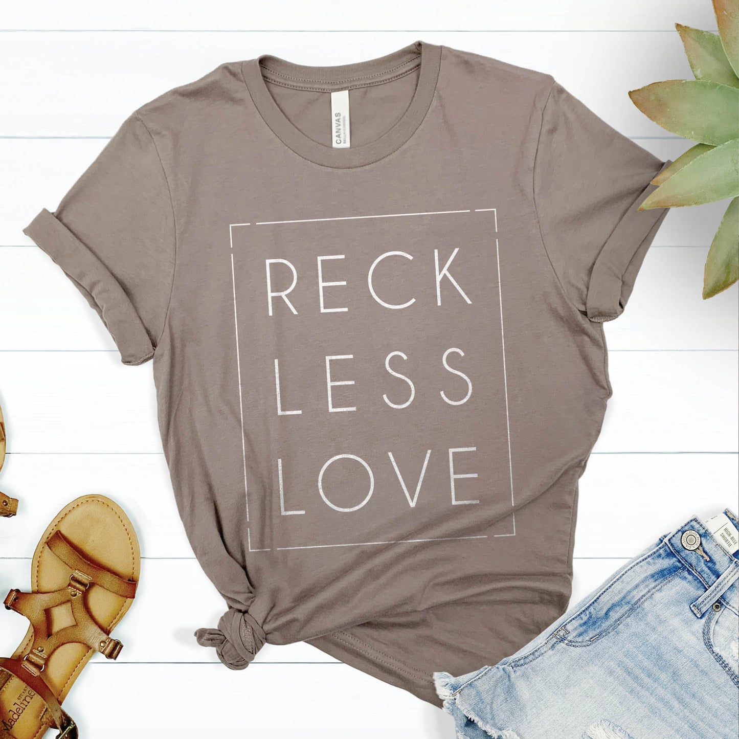 Reckless Love Rectangle Unisex Christian T-Shirt