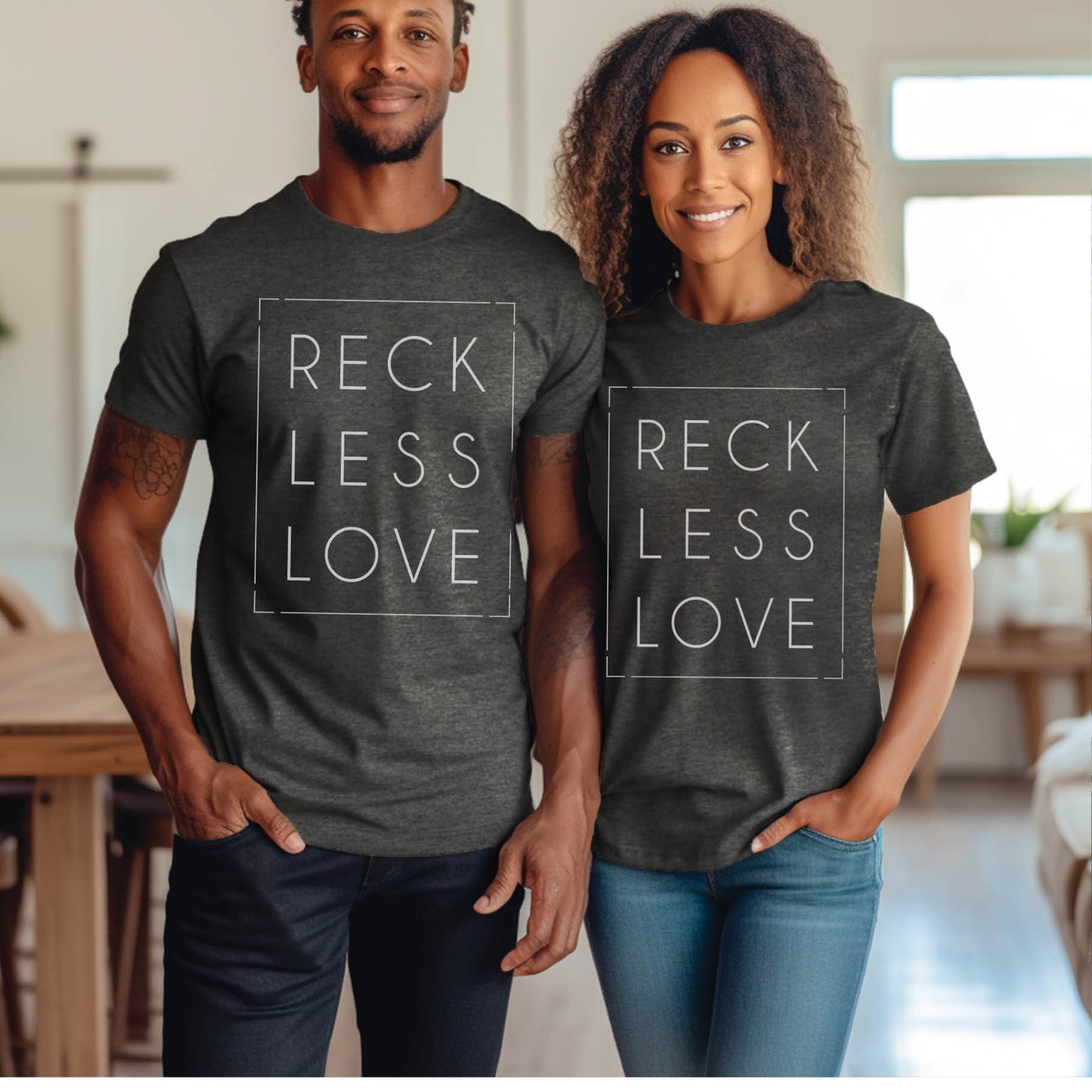 Reckless Love Rectangle Unisex Christian T-Shirt