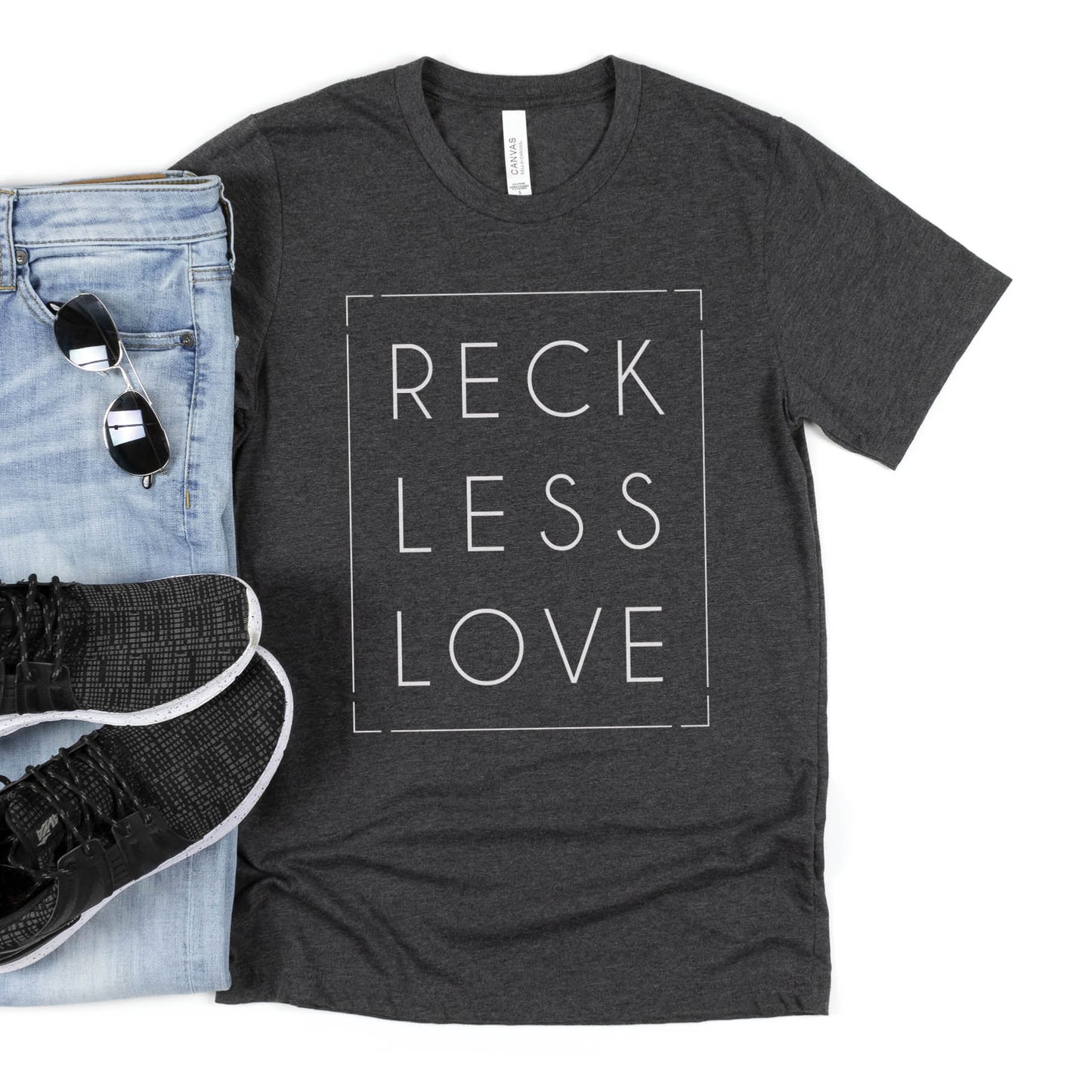 Reckless Love Rectangle Unisex Christian T-Shirt