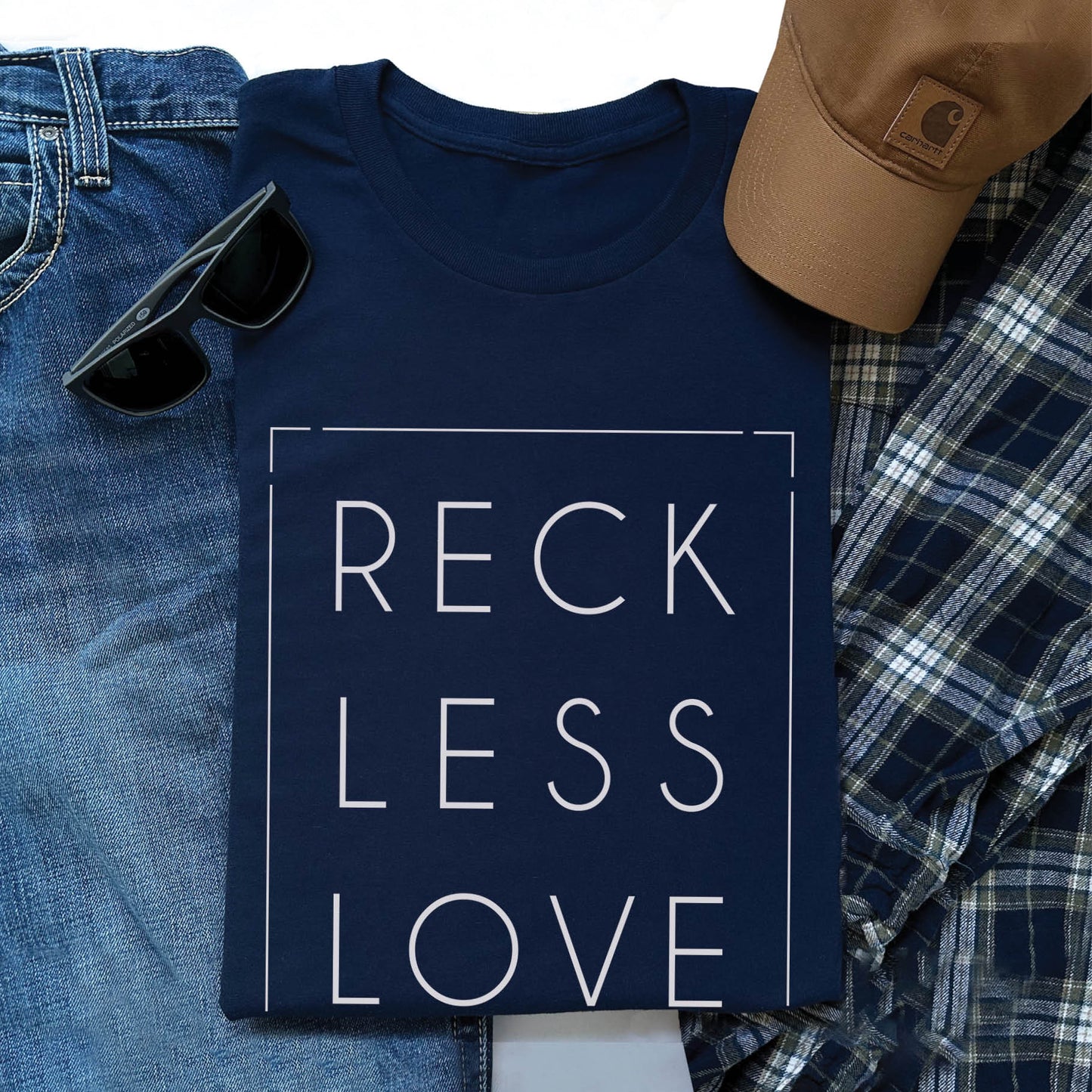 Reckless Love Rectangle Unisex Christian T-Shirt