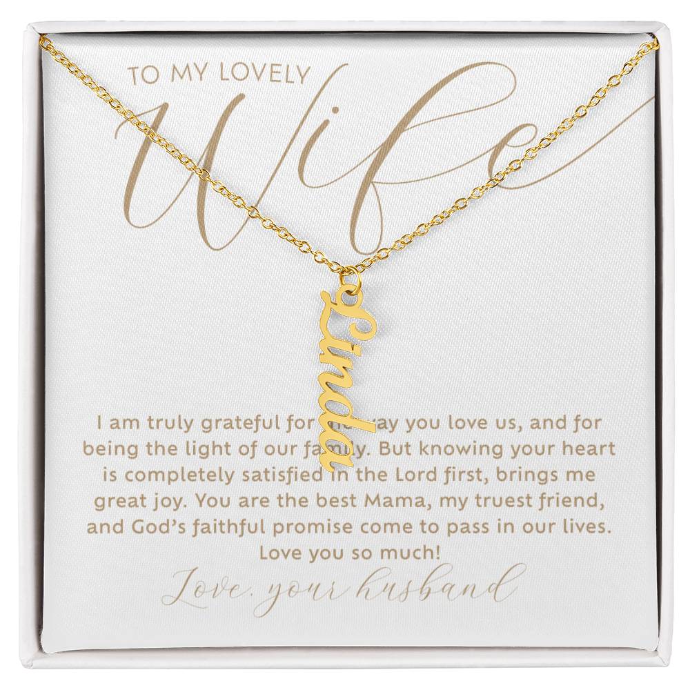 Custom Multi-Kids Name Necklace Gift For My Wife