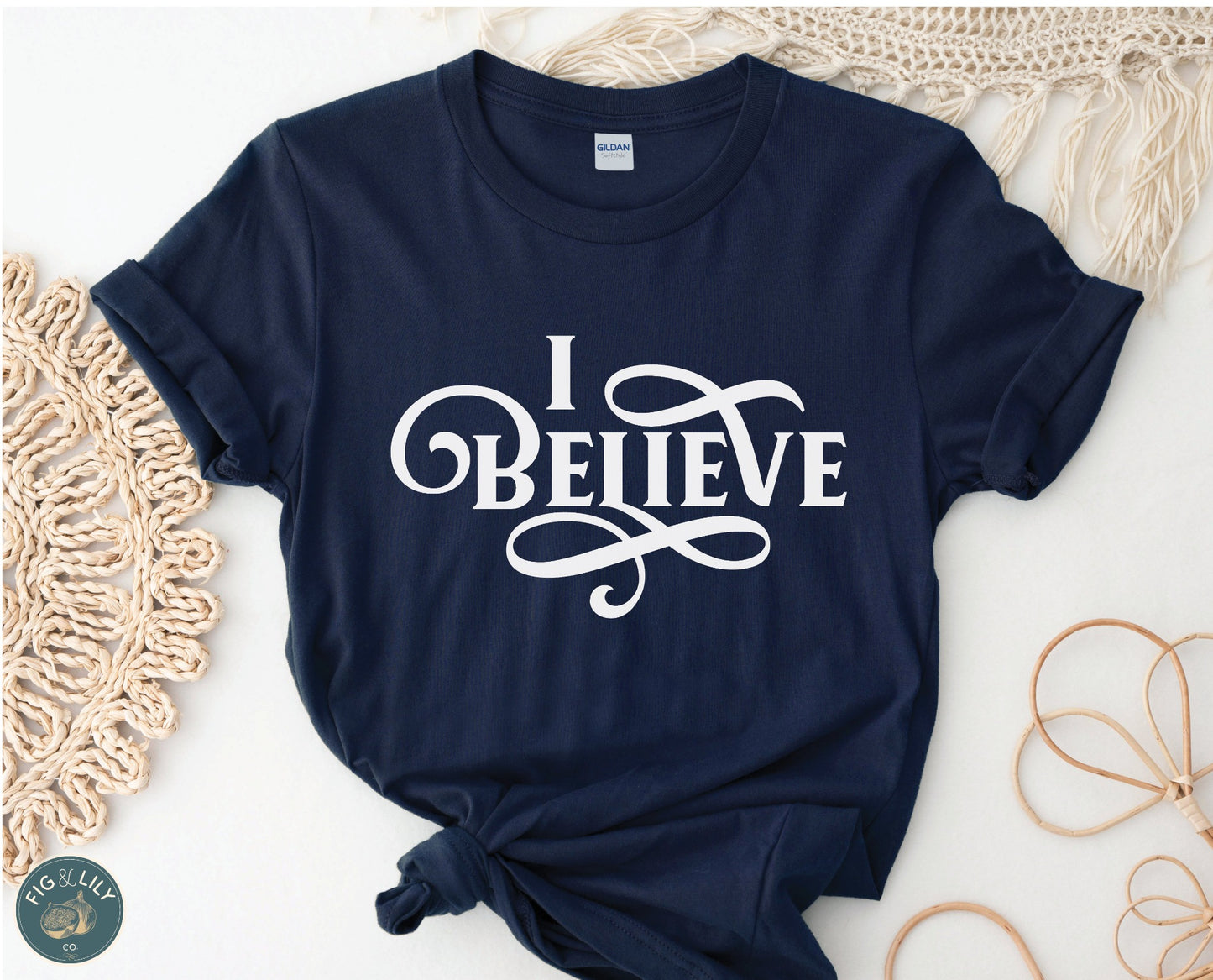 I BELIEVE - Swirl Women's Christian Unisex T-Shirt