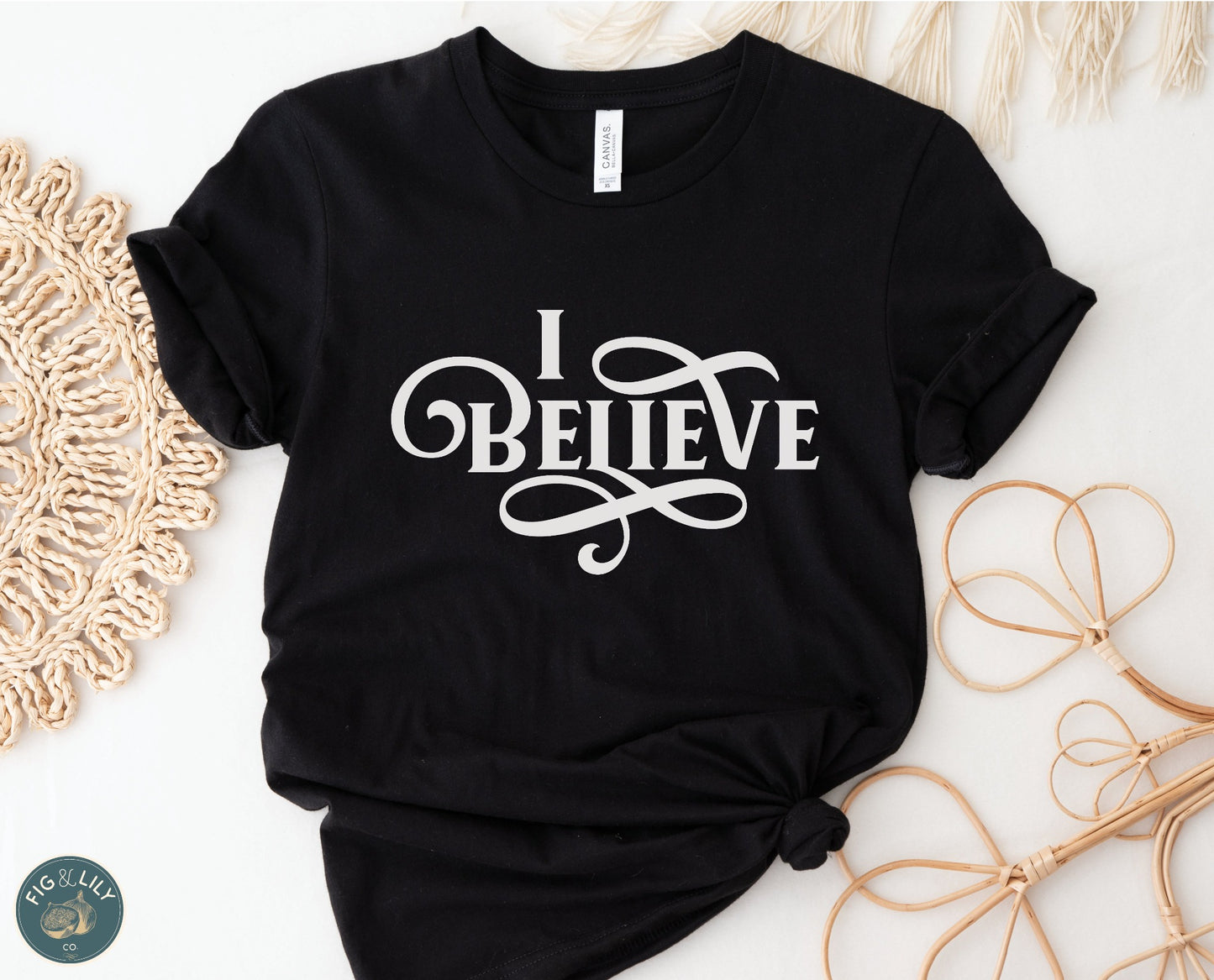 I BELIEVE - Swirl Women's Christian Unisex T-Shirt