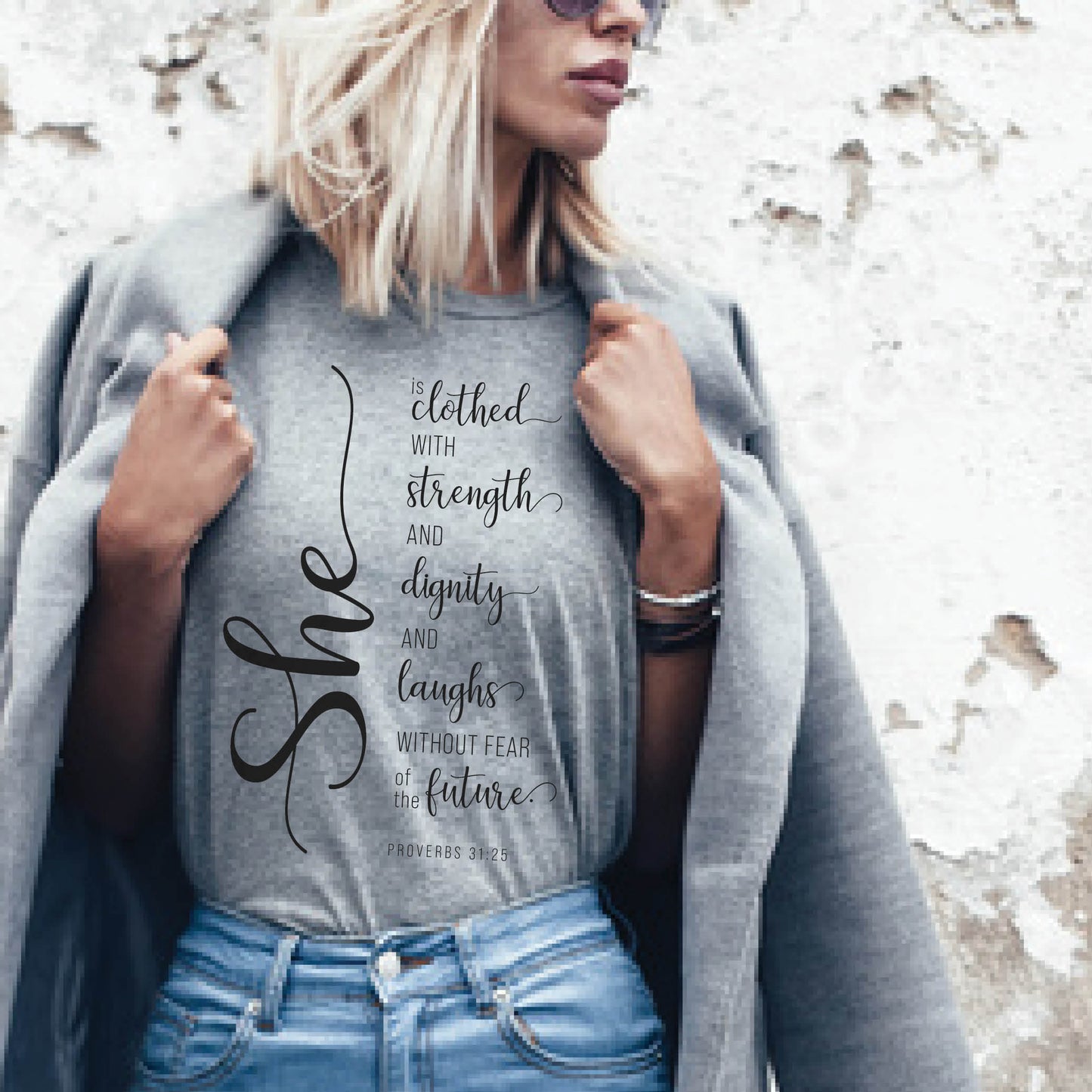She Is - Proverbs 31 Woman Graphic T-Shirt