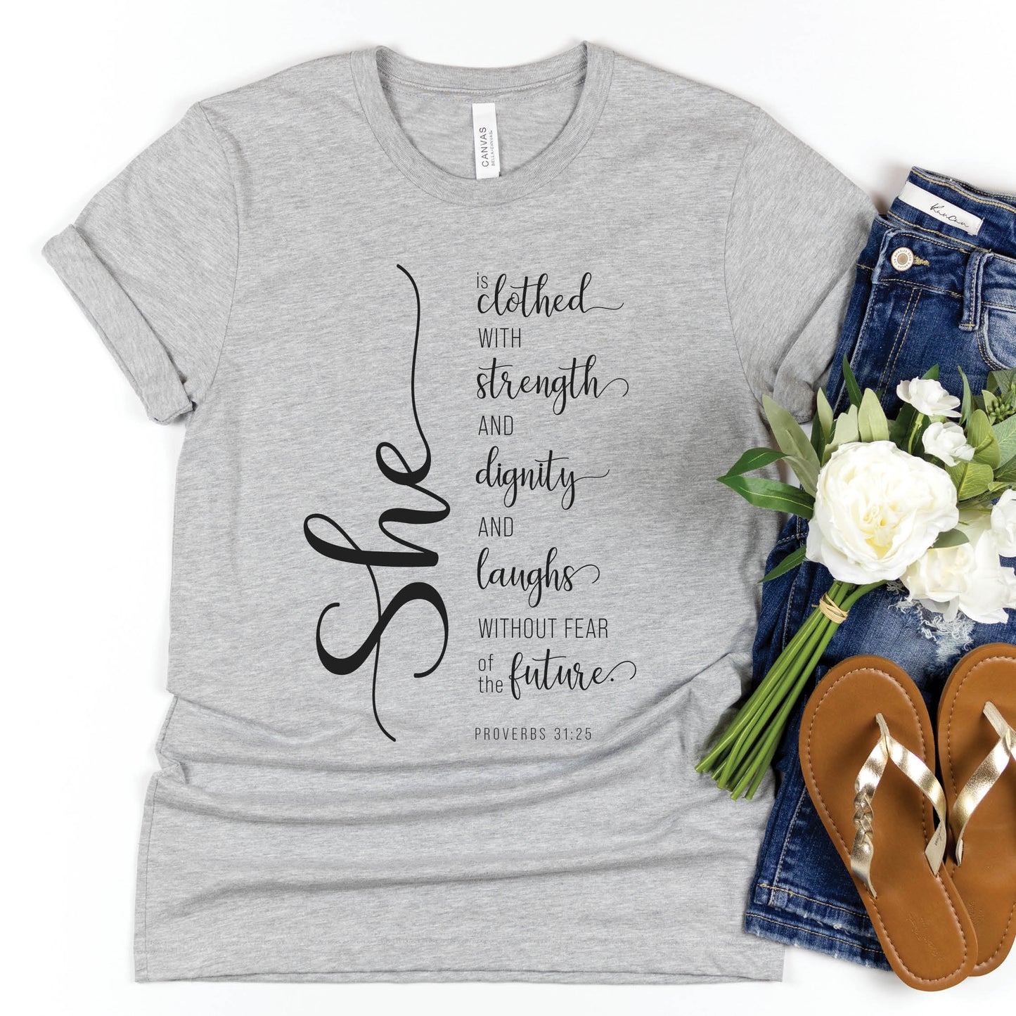 She Is - Proverbs 31 Woman Graphic T-Shirt