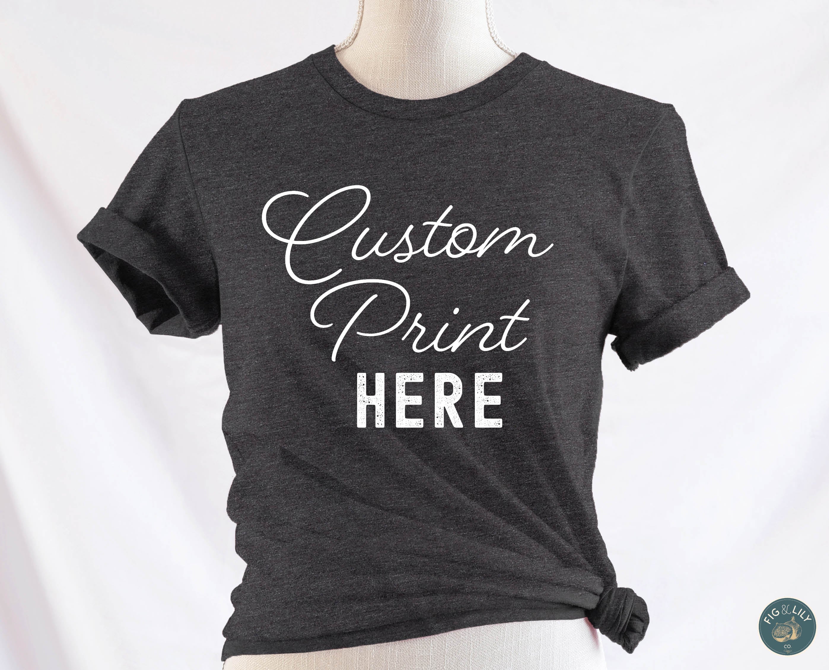 Custom Black T-shirt Printing