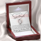 To My Love My Sweetheart silver white Gold Heart Pendant Necklace / From Hubs / Husband to Wife and Mom Gift / Christian faith-based jewelry