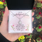 Dazzling Eternal Hope Necklace Gift for Women, Best Friends, and Sisters in Christ, To My Unbiological Sister, Ruth had Naomi, Mary had Elizabeth, and I am grateful to have you floral message card neckclace with gift box