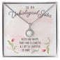 Dazzling Eternal Hope Necklace Gift for Women, Best Friends, and Sisters in Christ, To My Unbiological Sister, Ruth had Naomi, Mary had Elizabeth, and I am grateful to have you floral message card neckclace with gift box