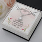 Dazzling Eternal Hope Necklace Gift for Women, Best Friends, and Sisters in Christ, To My Unbiological Sister, Ruth had Naomi, Mary had Elizabeth, and I am grateful to have you floral message card neckclace with gift box