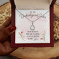 Dazzling Eternal Hope Necklace Gift for Women, Best Friends, and Sisters in Christ, To My Unbiological Sister, Ruth had Naomi, Mary had Elizabeth, and I am grateful to have you floral message card neckclace with mahogany gift box