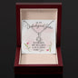 Dazzling Eternal Hope Necklace Gift for Women, Best Friends, and Sisters in Christ, To My Unbiological Sister, Ruth had Naomi, Mary had Elizabeth, and I am grateful to have you floral message card neckclace with mahogany gift box