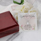 Dazzling Eternal Hope Necklace Gift for Women, Best Friends, and Sisters in Christ, To My Unbiological Sister, Ruth had Naomi, Mary had Elizabeth, and I am grateful to have you floral message card neckclace with mahogany gift box