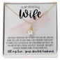To My Beautiful Wife, Gold Alluring Beauty Necklace Gift, Christian Women's Aesthetic