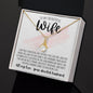 To My Beautiful Wife, Gold Alluring Beauty Necklace Gift, Christian Women's Aesthetic
