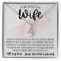 To My Beautiful Wife, Silver Alluring Beauty Necklace Gift, Christian Women's Aesthetic