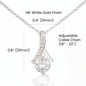 To My Beautiful Wife Message Card Pendant Necklace Gift from Husband