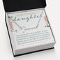 Daughter Personalized Name Necklace Gift with Christian Love Message