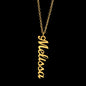Personalized Name Necklace Gift for Granddaughter in gold finish with boho feather and message card Braver than you believe, Stronger than you seem, smarter than you think, loved more than you know, in jewelry gift box