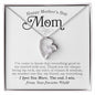 Mom Mother's Day Love You More From Favorite Child Heart Necklace Gift
