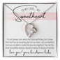 To My Love My Sweetheart Silver Heart Pendant Necklace / From Hubs / Husband to Wife and Mom Gift / Christian faith-based jewelry