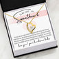 To My Love My Sweetheart Gold Heart Pendant Necklace / From Hubs / Husband to Wife and Mom Gift / Christian faith-based jewelry