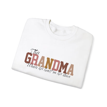 GRANDMA Personalized Grandchildren Names Sleeve Sweatshirt