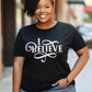 I BELIEVE - Swirl Women's Christian Unisex T-Shirt