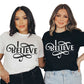I BELIEVE - Swirl Women's Christian Unisex T-Shirt