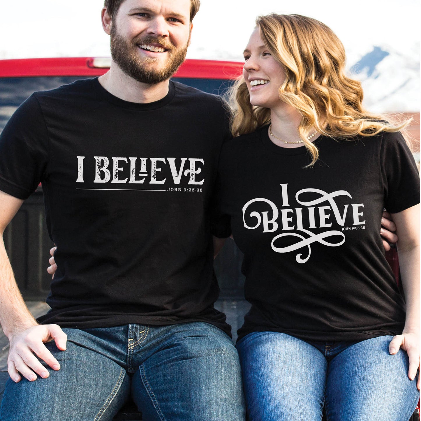 I BELIEVE - Swirl Women's Christian Unisex T-Shirt