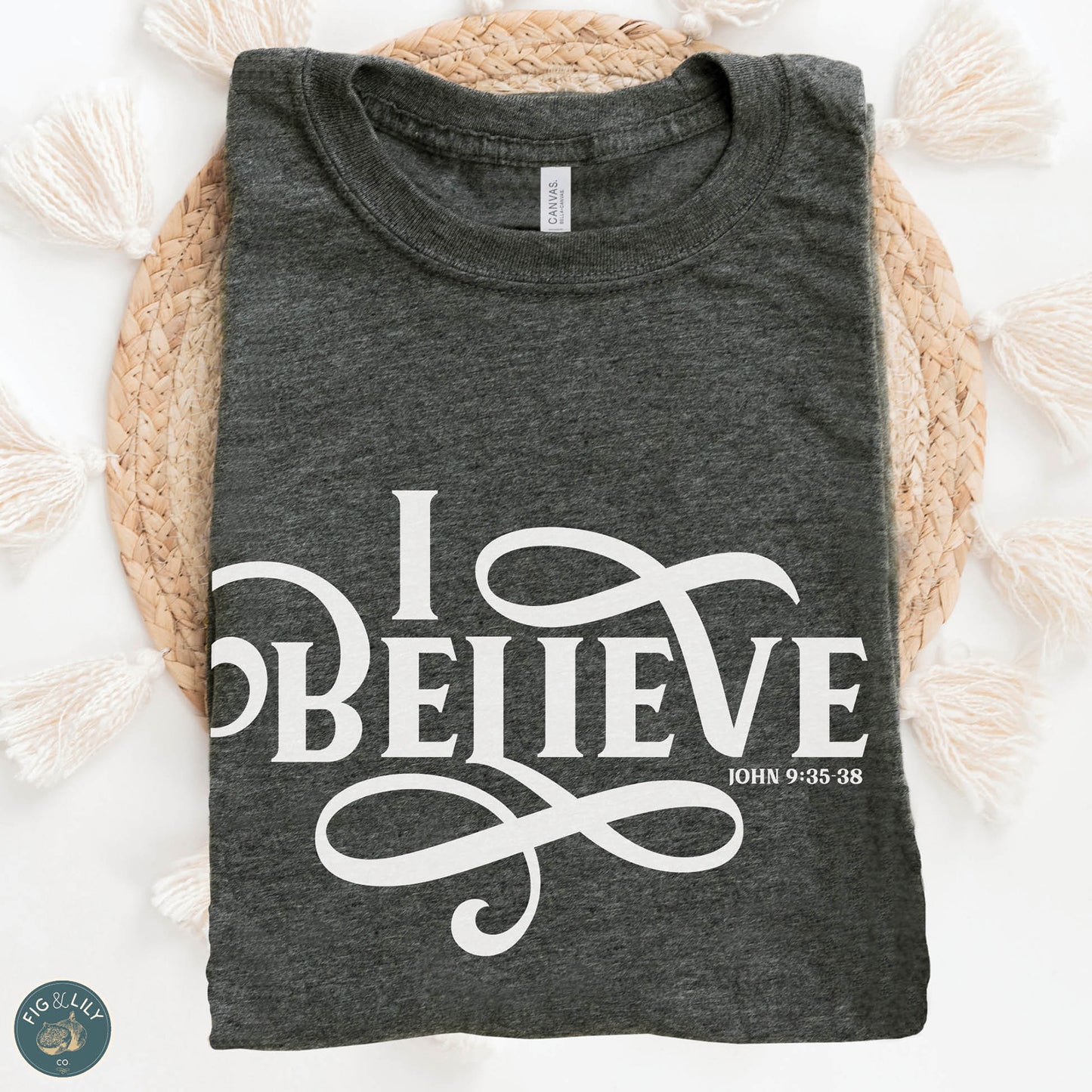I BELIEVE - Swirl Women's Christian Unisex T-Shirt
