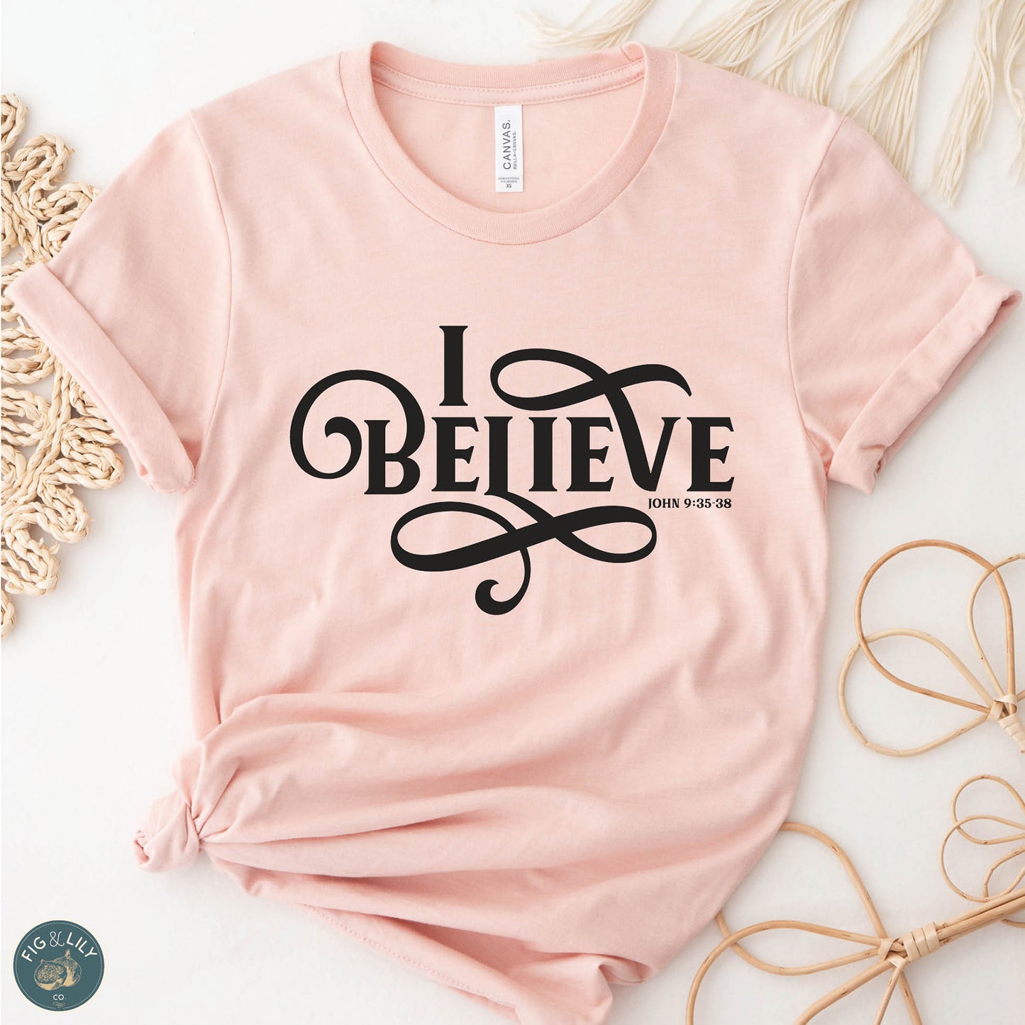 I BELIEVE - Swirl Women's Christian Unisex T-Shirt
