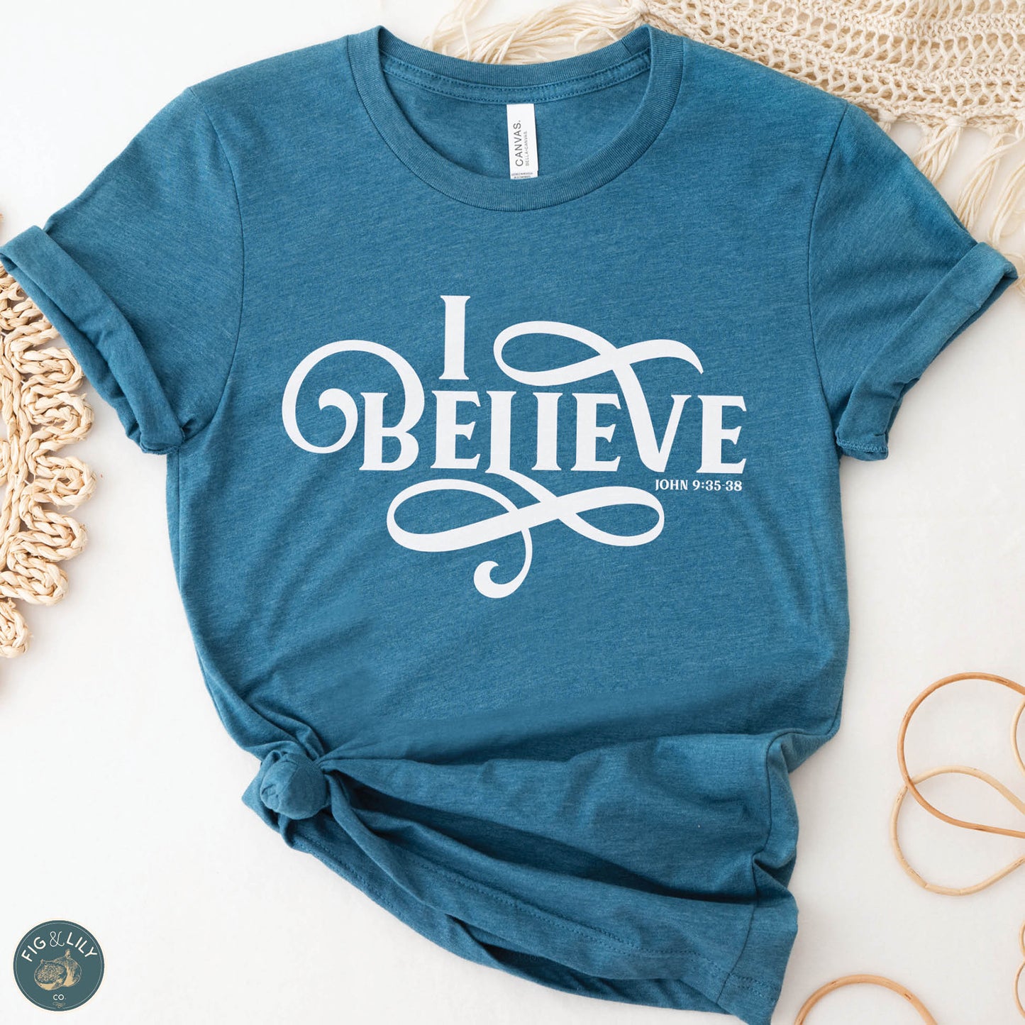 I BELIEVE - Swirl Women's Christian Unisex T-Shirt