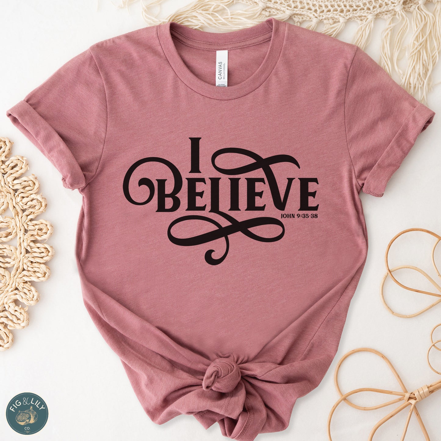 I BELIEVE - Swirl Women's Christian Unisex T-Shirt