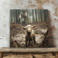 Jesus Running to Save the Lost Sheep Wall Art Canvas