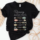 Personalized Names Raising Arrows Psalm 127:3-5 Mom T-Shirt