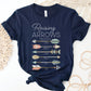 Personalized Names Raising Arrows Psalm 127:3-5 Mom T-Shirt