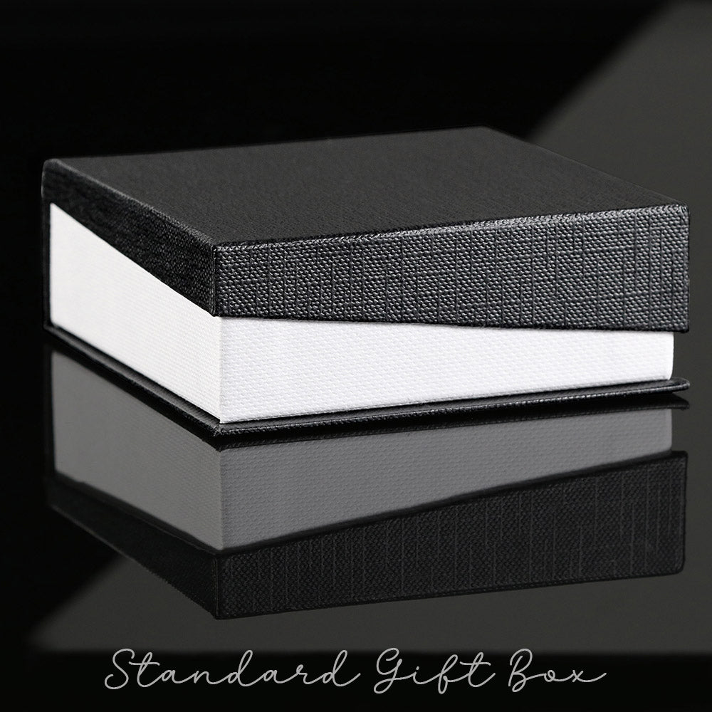 Standard black and white two-tone jewelry gift box