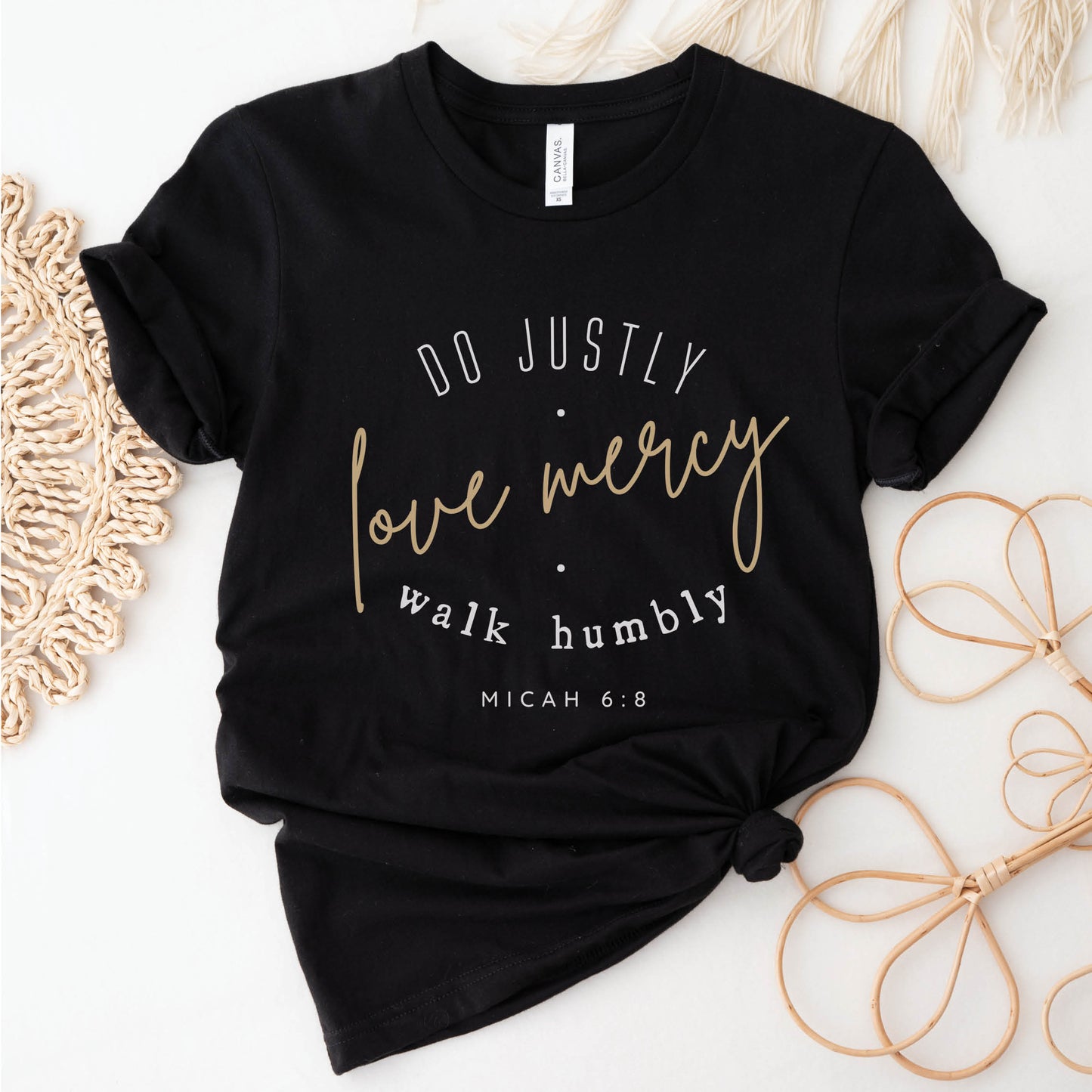 Do Justice Love Mercy Walk Humbly Christian Unisex T-Shirt