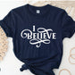 I BELIEVE - Swirl Women's Christian Unisex T-Shirt