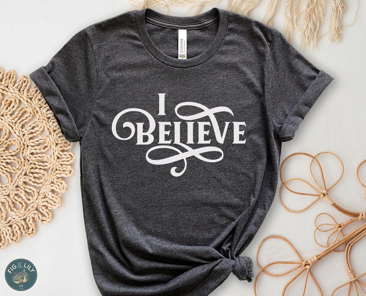 I BELIEVE - Swirl Women's Christian Unisex T-Shirt