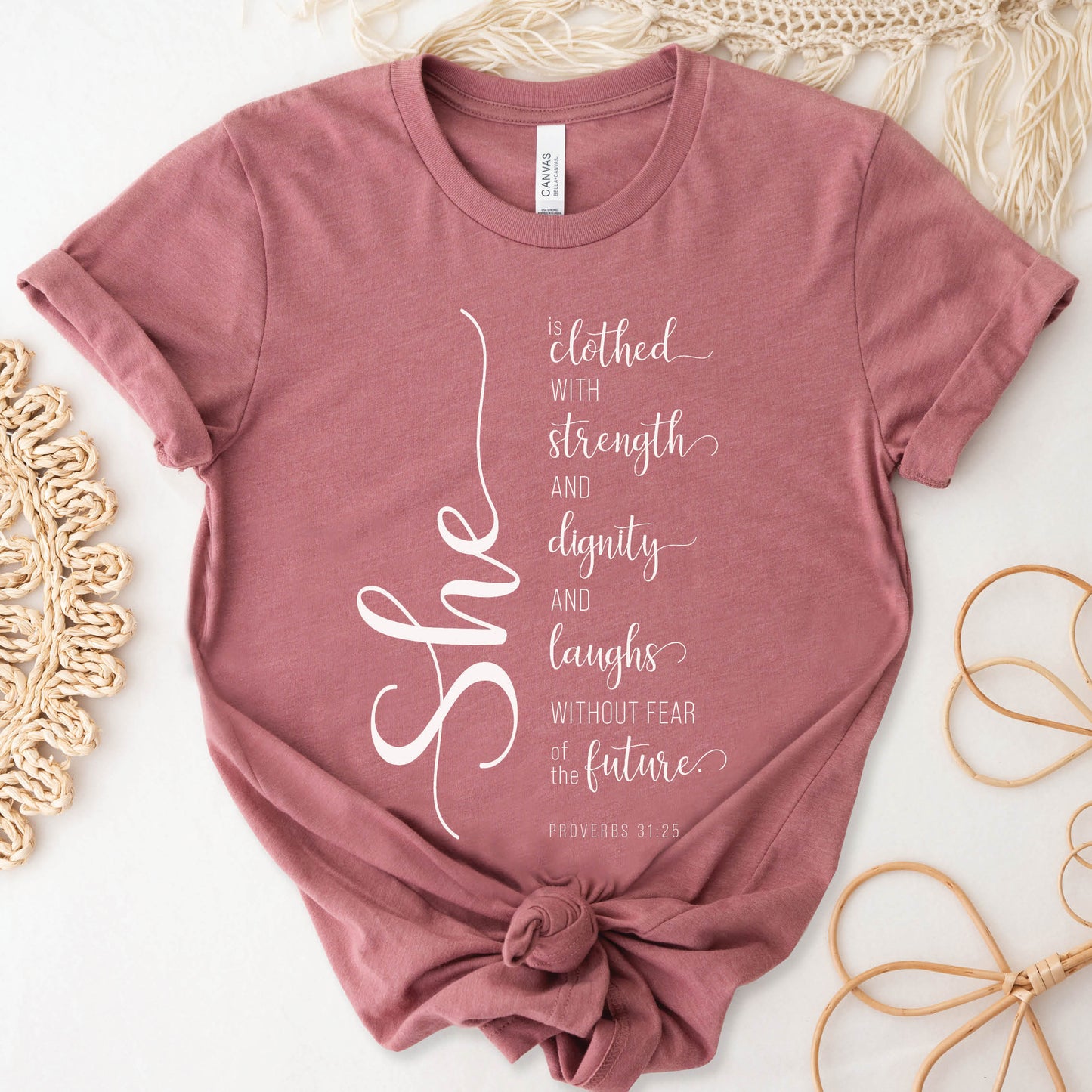 She Is - Proverbs 31 Woman Graphic T-Shirt