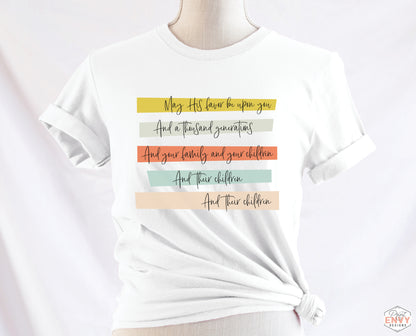 The Family Blessing Numbers 6 Christian Unisex T-Shirt