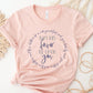 May His Favor Be Upon family & children Numbers 6 The Blessing Christian aesthetic circle design printed on soft heather prism peach t-shirt for women